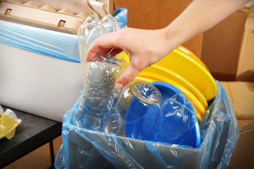 Professional waste removal team